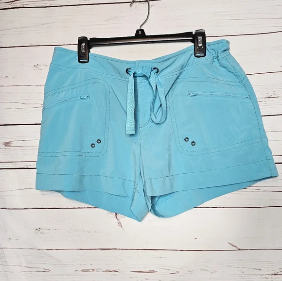 Athleta Blue 4" Hiking Shorts - Picture 1 of 11